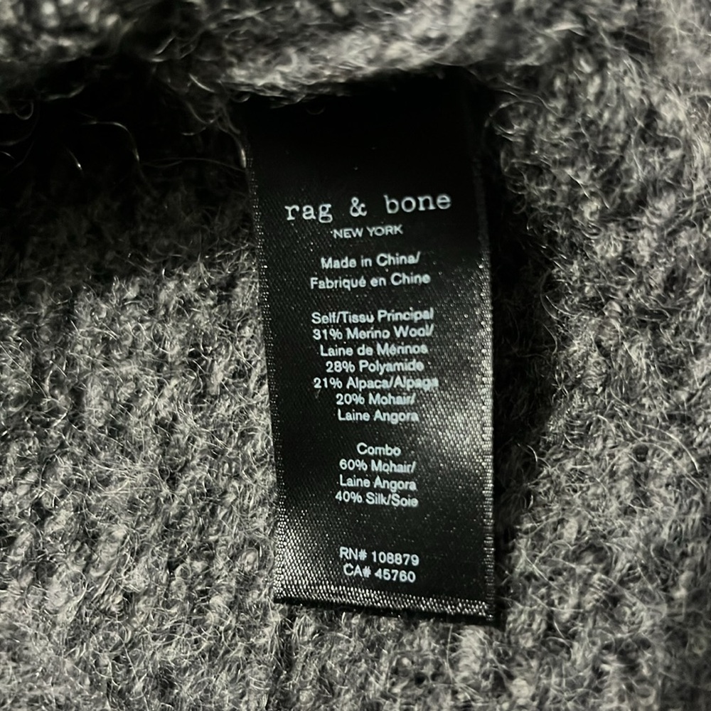 Rag & Bone Holland Stripe Wool & Mohair Sweater Size Medium - Picture 8 of 10